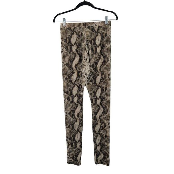 JLuxlabel Snake Long Sleeve Wrap Bodysuit Leggings Set Sz M Sheer Sexy Chic - Picture 7 of 16